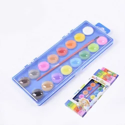 16-color Solid Watercolor Gouache Paint Dry Powder Cake Children's Drawing Paint Art Supplies Set
