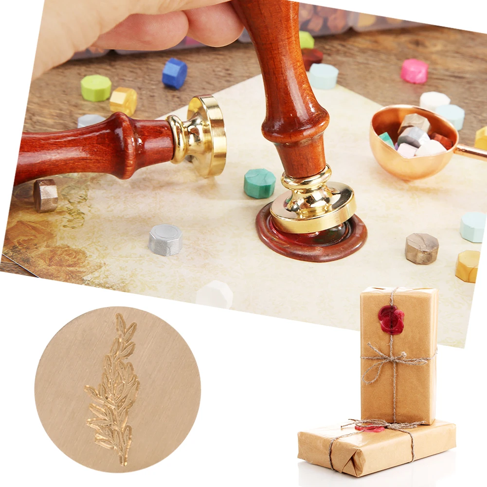 Wax Seal Stamp Plant Seal Flower Retro Antique Scrapbooking Wedding Decorative Invitation Cards