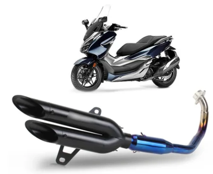 Для скутера FORZA300 мотоцикл Akrapovic глушитель мотоцикл глушитель Escape для HONDA FZ300 FORZA300 слипоны - Цвет: E