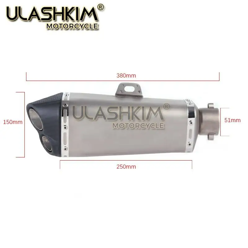 Мотоцикл Полная выхлопная средняя труба без шнуровки для Suzuki GSXR600 Gsxr700 Gsxr750 K7 GSX R700