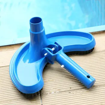 

Swimming Pool Curved Cleaning Brushes Mop Suction Head Plastic Bristle and Clips Multipurpose Tools for Cleans Wall Pool