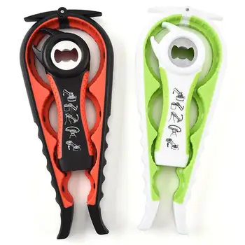 

Bottle Can Jar Opener 4/5 In1 Multi-function Screwdriver Non-Slip Durable TPR Openers Kitchen Bar Gadget Accessories