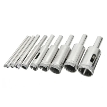 

DIY Ceramic Tile Marble 10pcs Diamond Hole Saws Drill Bit Power Tool Equipment
