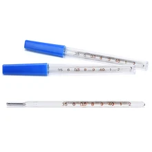 1pc thermomètres en verre au mercure appareil de mesure de la température des aisselles cliniques
