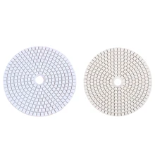 Tampons de polissage diamant humide, 5 pouces, 125Mm, 2 pièces, pour marbre, granit, grains 200 et 2000