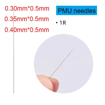 

Traditional Eyebrow Tattoo Needle 1RL 0.35x50mm Permanent Makeup Needles For Lip Eyeliner body tattoo design machine Sterilized