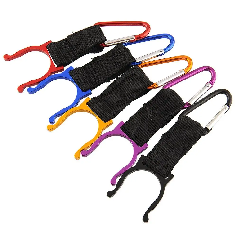 Carabiner Buckle Bottle Clip Water 5Pcs Hook Chain/Clip/Hook/Buckle Holder Camping Outdoor Key Chain Multi-Color
