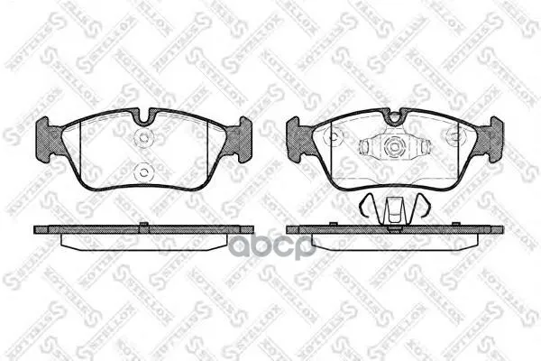 395 060-Sx_=384 60 !Колодки Дисковые П Bmw E87/E90/E91 1.8/2.0i/2.0d 04 Stellox арт. 395060SX | Автомобили и