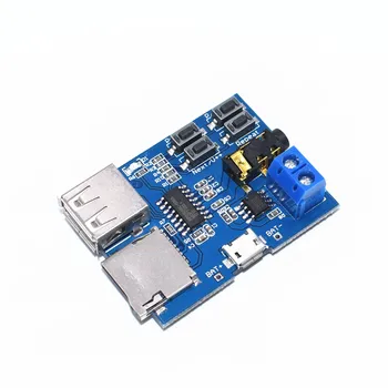 

10pcs TF card U disk MP3 Format decoder board module amplifier decoding audio Player