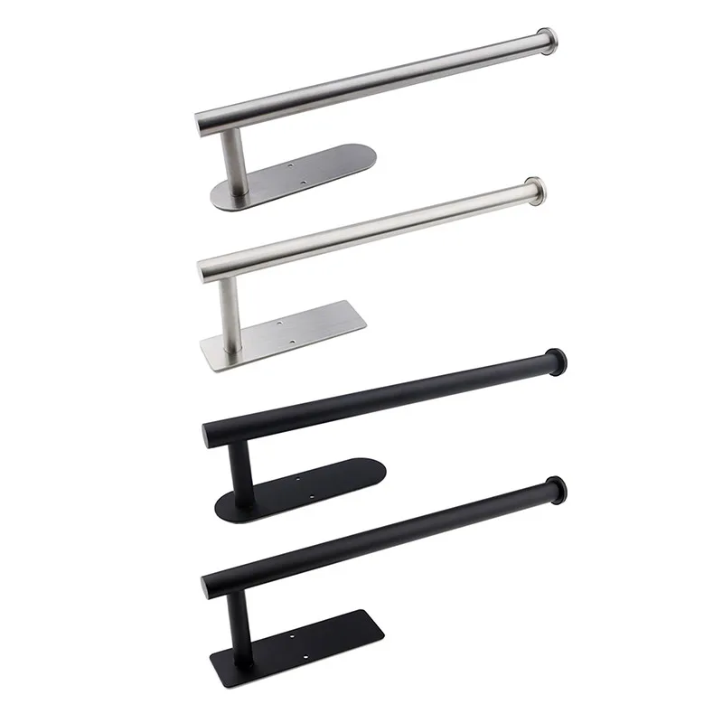 30cm large Self Adhesive Wall Mounted Stainless Steel Toilet Paper Roll Holder Racks Holder Kitchen Roll Tissue Stand Organizer#