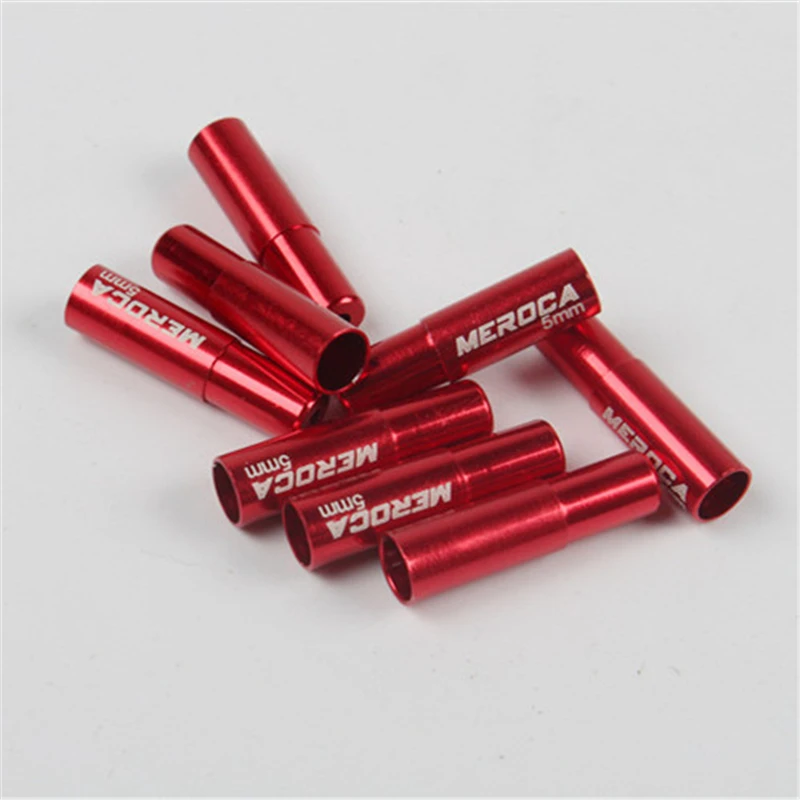 MEROCA 1 Pcs Bike High-grade Aluminum Alloy Brake Cable Tube Cap Bicycle Shifting