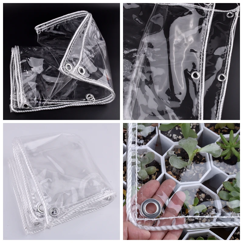 Rainproof Cloth Transparent Soft PVC Tarpaulin Balcony Bonsai Succulent Plant Waterproof Keep Warm Truck Canopys Thick - Цена: 2 737,92 - 17 228,47 руб.