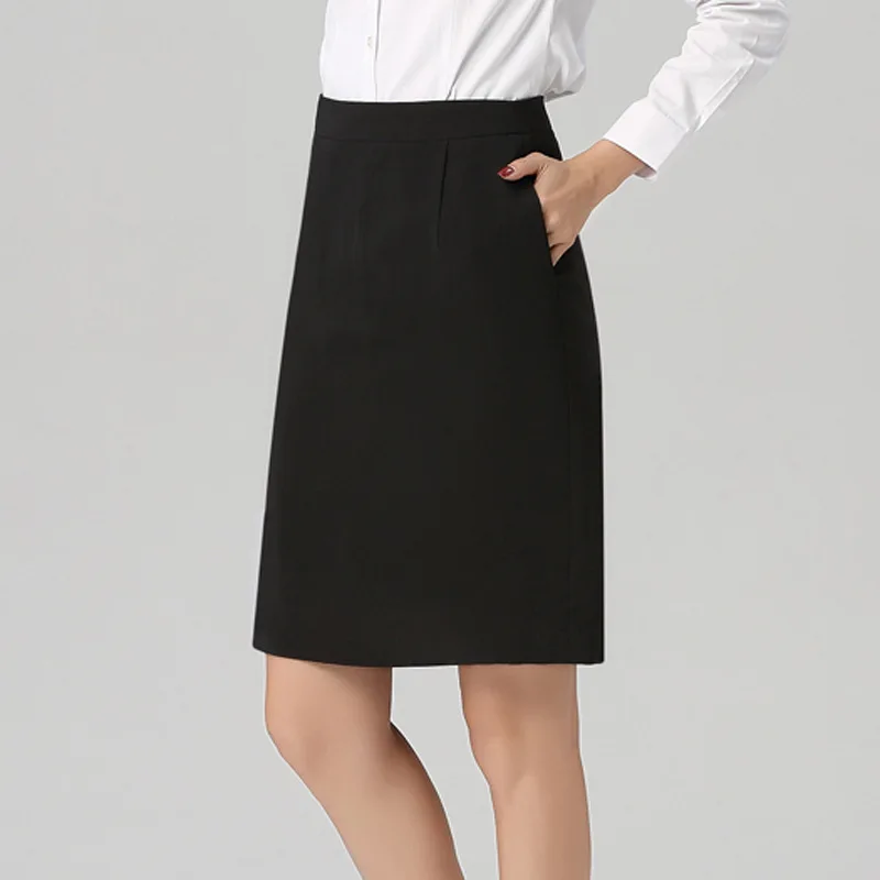 

Autumn And Winter New Style Large Size Business Interview Small A- line Skirt Suit Skirt Mid-length Skirt over-the-Knee Knee-Len