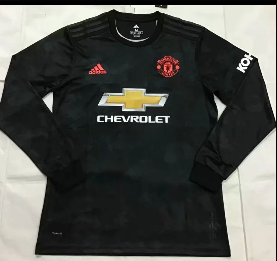 19 20 Манчестер Юнайтед с длинным рукавом футбольный Джерси LINGARD RASHFORD боевые POGBA взрослые Джерси Соединенные майки