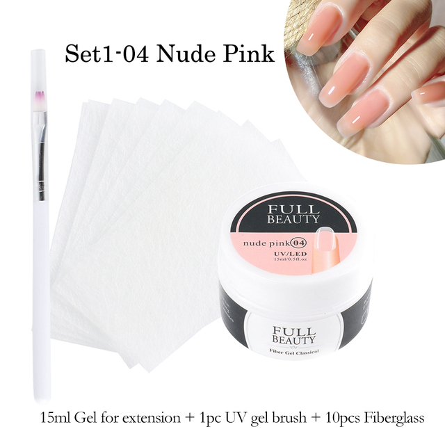 Gel For Extension UV Builder Nail Gel Clear Acrygel Base Varnish Quick Buidling Nail Art Brush Set For Manicure LY1800-1