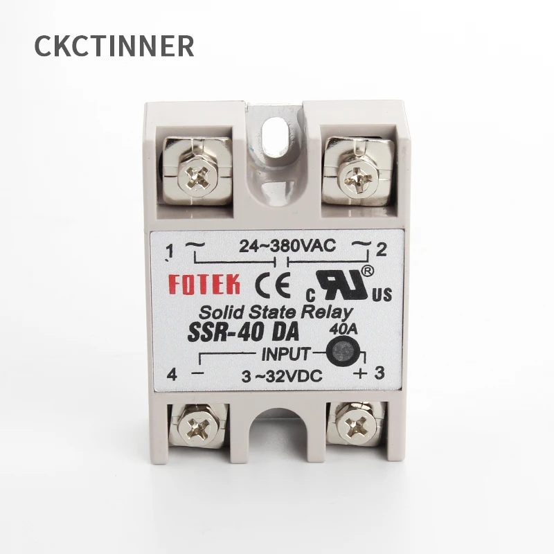 1 шт. твердотельные реле SSR-25DA 25A SSR-10DA SSR-40DA 5-24VDC до 24-380V AC SSR 25DA6-20mA