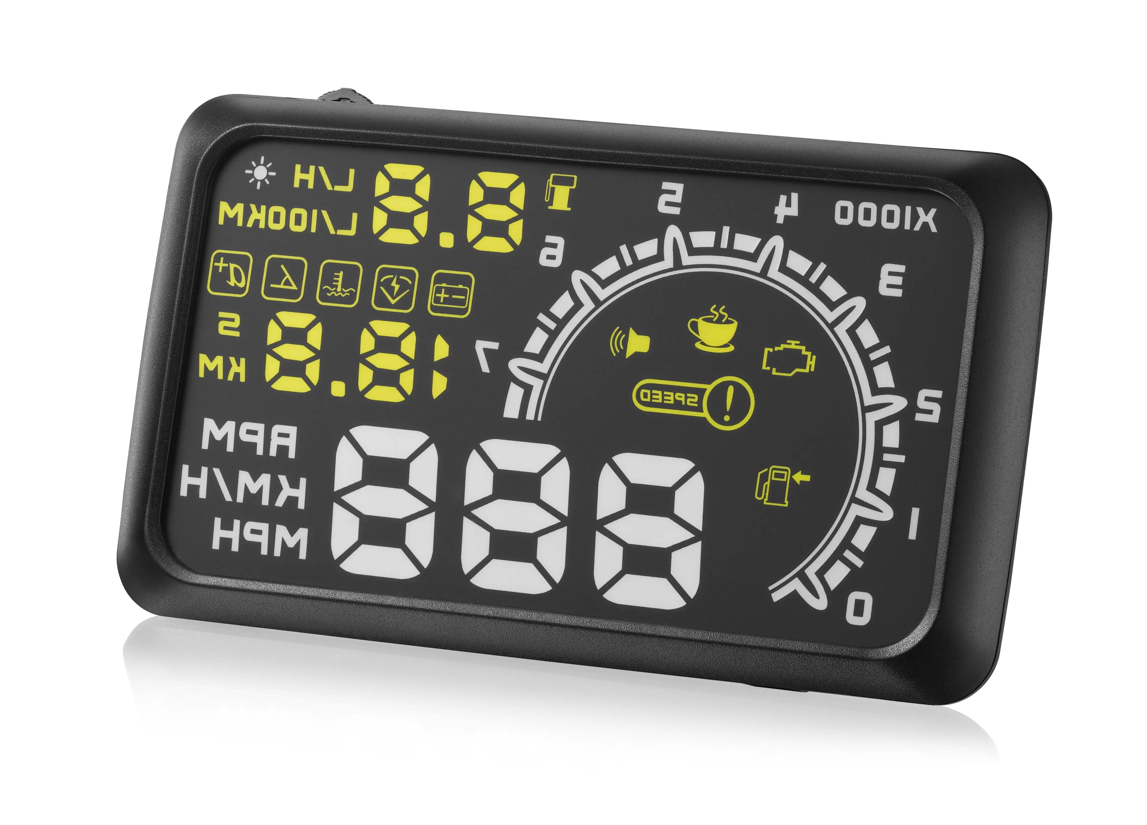 

Digital car speedometer W02 5.5" Car hud head up display OBD2 II Interface GPS speedometer Car-Detector Speeding Warning