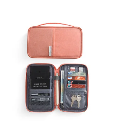 New Cationic Fabric Waterproof Travel Bag Large Capacity Double Layer Beach Bag Portable Duffle Bags Packing Cube Weekend Bags - Цвет: Pink passport