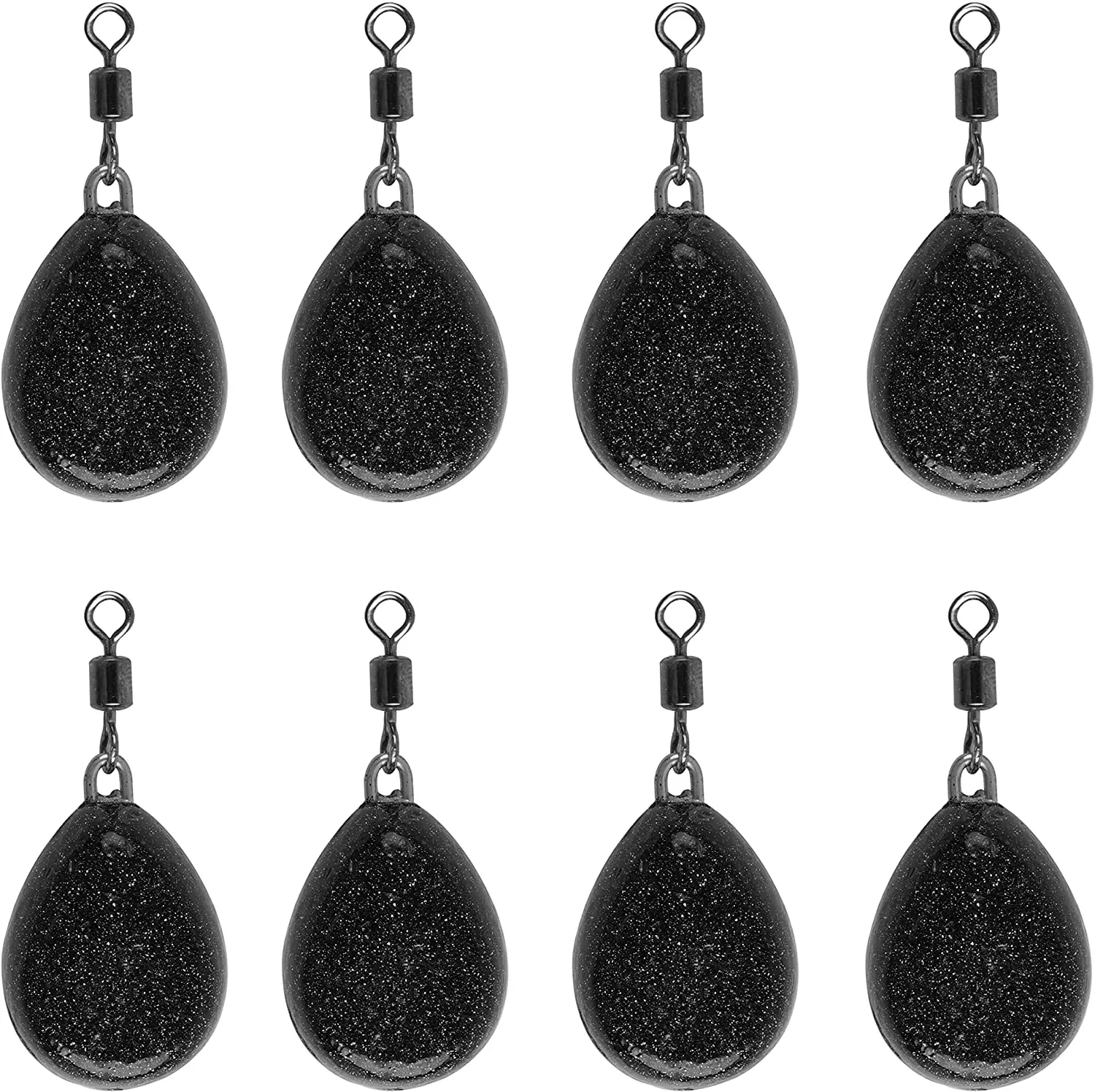 8PCS/BOX Carp Fishing Weights Sinkers 2OZ Coated Flat Pear Sinker Weig –  outdoorvisitor