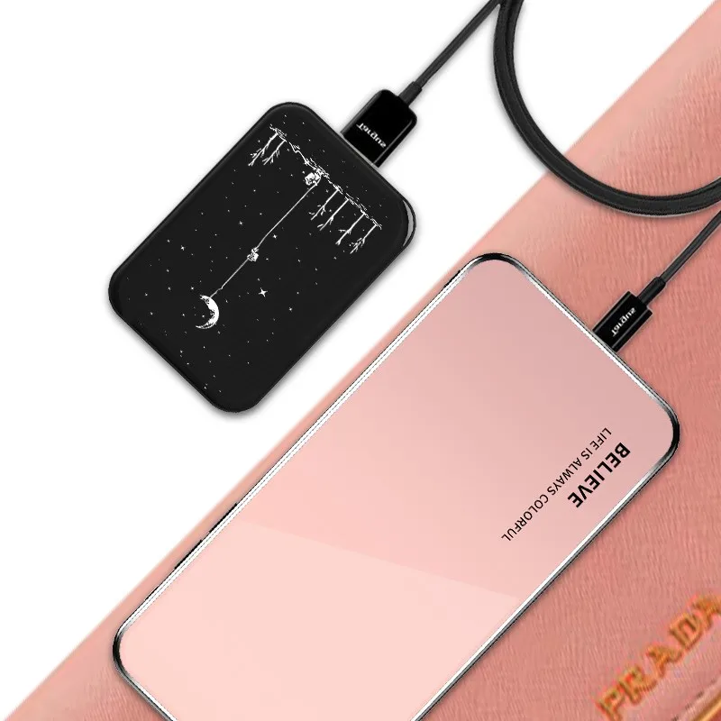 10000 мА/ч мини внешний аккумулятор для iphone 7, samsung, S8, iPad, huawei, P20, Внешнее зарядное устройство, портативный маленький подарок, USB, 2A внешний аккумулятор