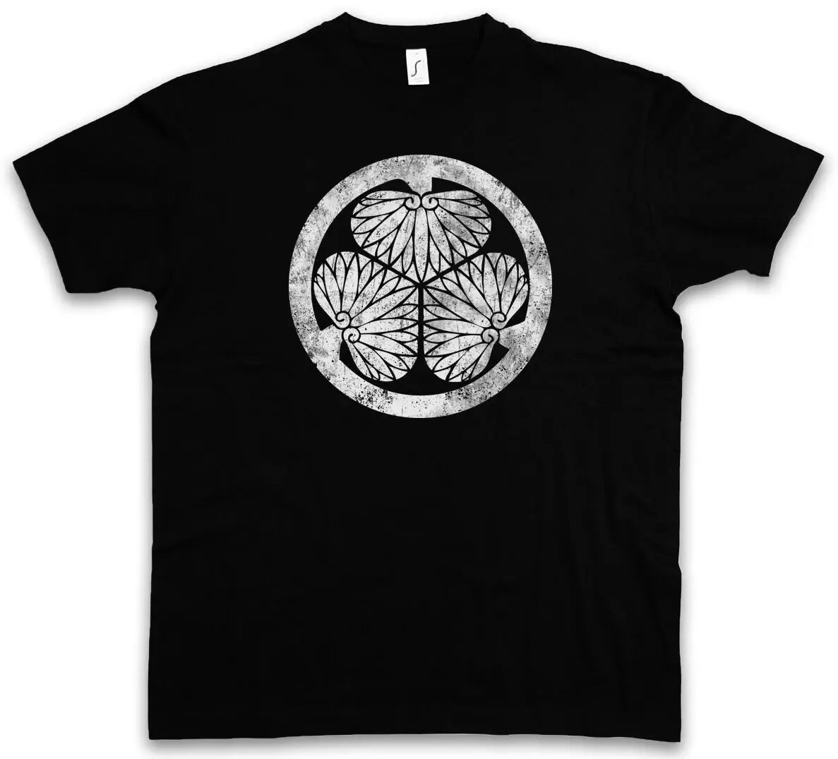 TOKUGAWA CLAN MON T-Shirt-Япония Nobunaga Oda Edo Samurai Shogun T-Shirt | Мужская одежда