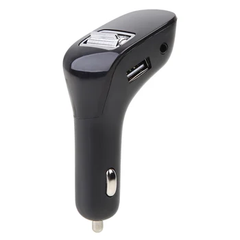 

F40 FM Transmitter Wireless Modulator Bluetooth 5.0 AUX-out Handsfree Car Kit U Disk MP3 Player Auto Dual USB Charger