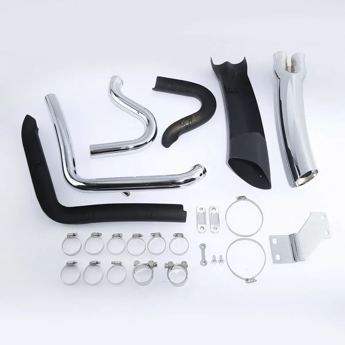 Выхлопные трубы для мотоцикла с теплозащитными экранами 2-1 для Harley Softail Breakout 13-17 14 15 16