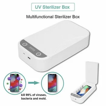 

New Portable USB UV Phone Sterilizer Box Jewelry Watch Mobile Phone Cleaner Ultraviolet Germicidal Sanitizer Disinfection Box