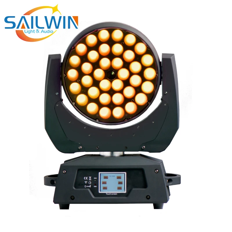 Сценический светильник-36*18 Вт 6в1 RGBAW UV ZOOM DMX светодиодный светильник с подвижной головкой для мытья с 2в1 F светильник чехол
