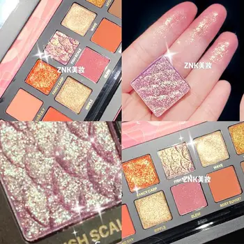

12 Color Glitter Matte Charming Eyeshadow Palette Makeup Glitter Pigment Smoky Eyeshadow Palette Waterproof Cosmetics