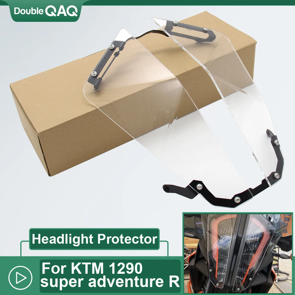 

FOR KTM 1290 super adventure R 1290 super adventure S Transparent Headlight Guard Headlight Protector