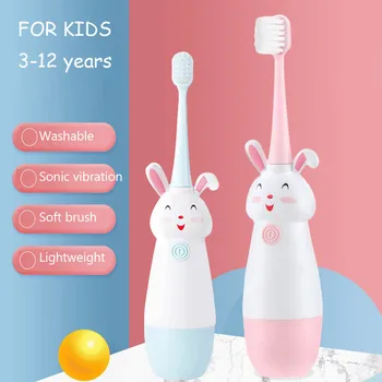 

New Hot Children Electric Toothbrush Cartoon Pattern Tooth Brush Electric Teeth Tooth Brush For Kids with Soft Replacement Head