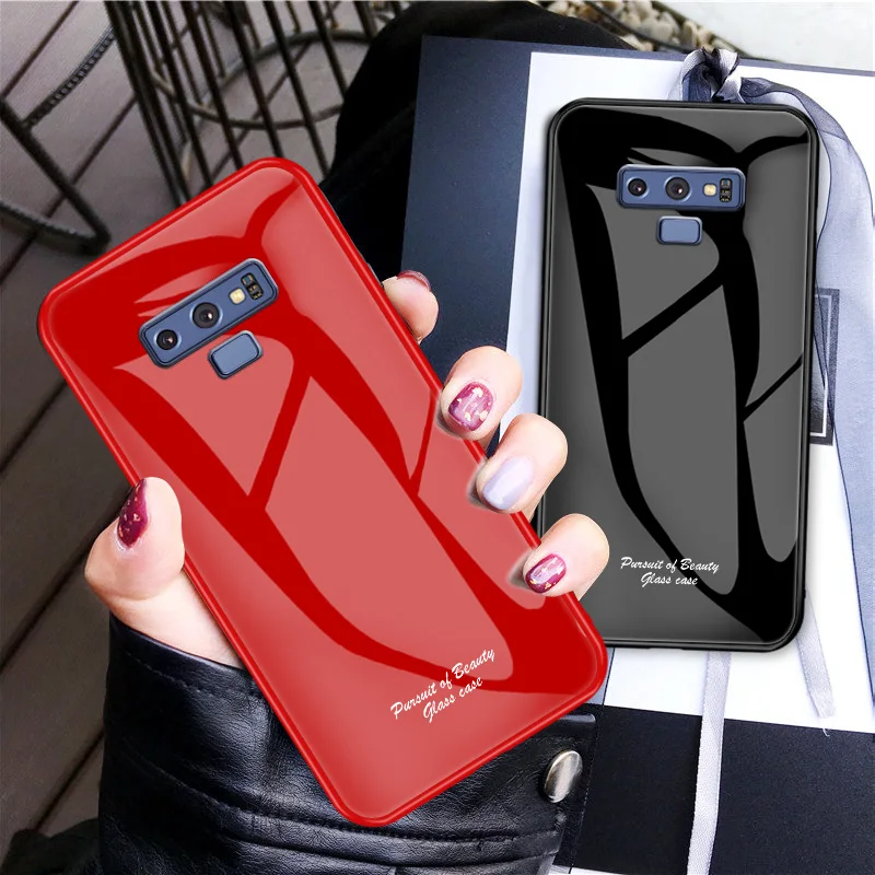 Macaron стеклянный чехол для samsung Galaxy Note 9, Модный милый Противоударный задняя крышка для samsung Note9, задняя крышка для телефона 6,4"