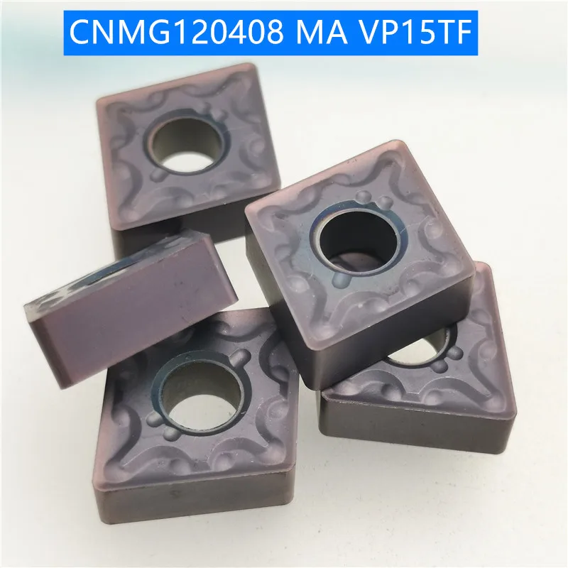 

100PCS CNMG120408 MA VP15TF Carbide Insert Turning Tool Turning Milling Cutter CNC Cutting Tool Slot Cutting