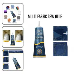 Liquide de couture pratique, Compact, multifonctionnel, longue durée, Kit de Solution de couture pour Denim, colle liquide 