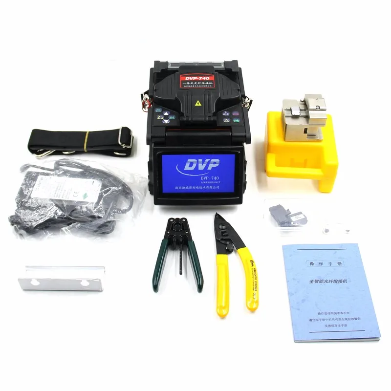 

Free Delivery Single Fiber Fusion Splicer DVP-740 4.3 LCD Mini Splicing Machine Apply for Fibers,Cable,SOC With Fiber Cle