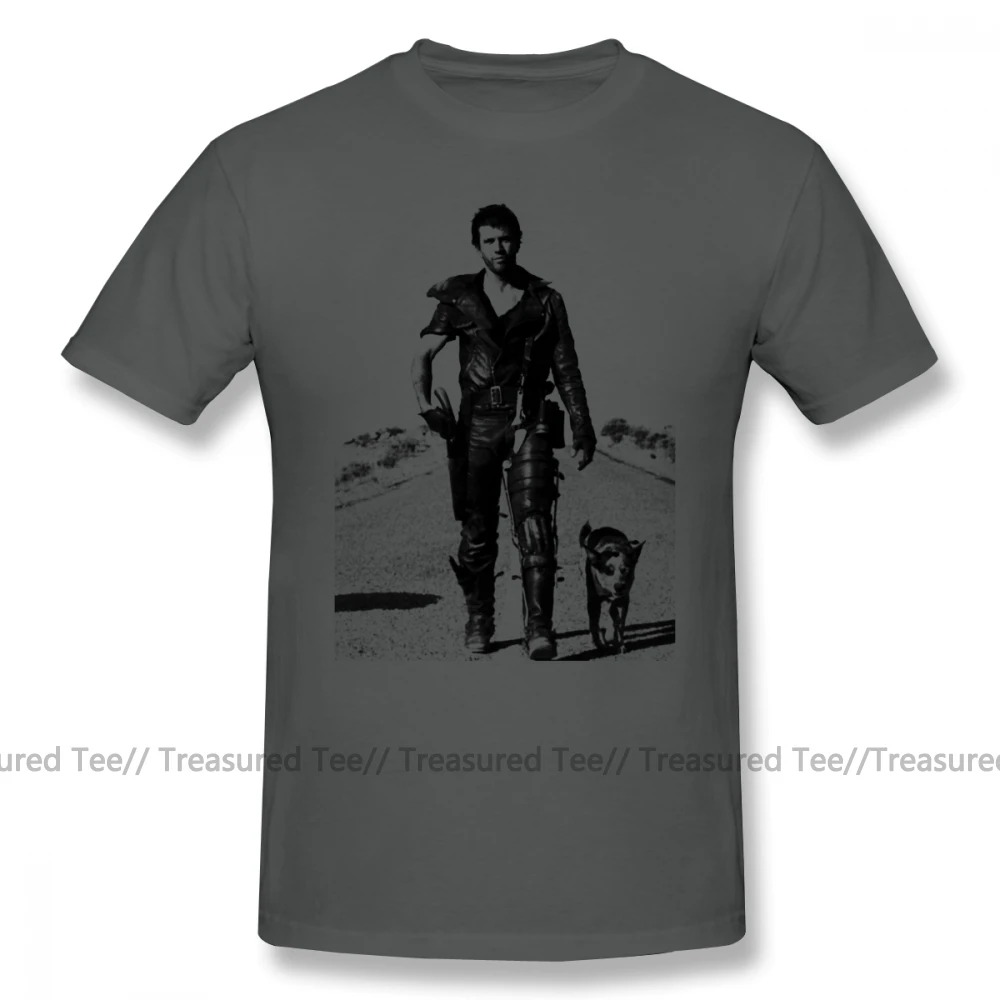 Mad Max футболка The Road Warrior, футболка с принтом, плюс размер, футболка, милая, с коротким рукавом, Классическая, хлопок, Мужская футболка - Цвет: Dark Grey