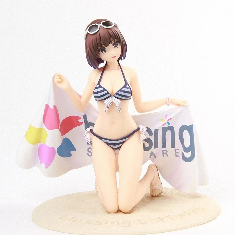 Японское аниме Saenai Heroine No Sodatekata Megumi Kato сексуальный купальник бикини для девушки ПВХ Фигурки игрушки аниме игрушки 17 см