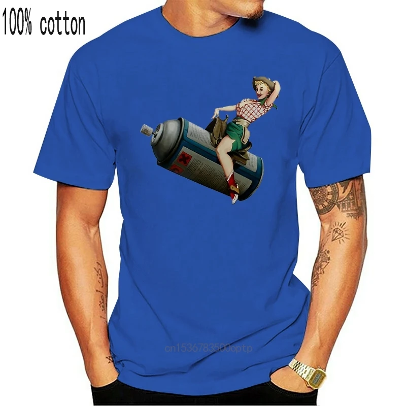 Banksy Spraycan Rodeo-графитовый стиль-художественная Футболка (S-3Xl) брендовая одежда
