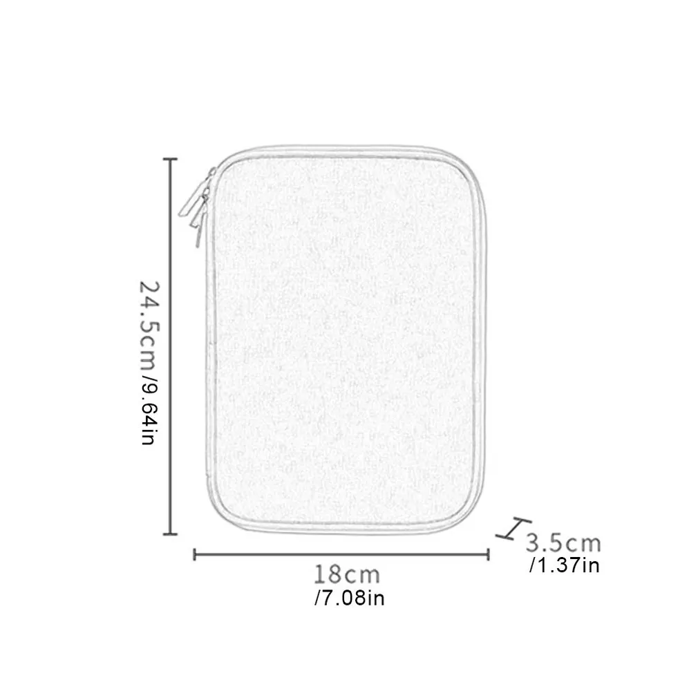 Digital Storage Bag Data Cable Storage Bag Headphone Storage Bag Large Internal Capacity Data Cable Organizing Bag