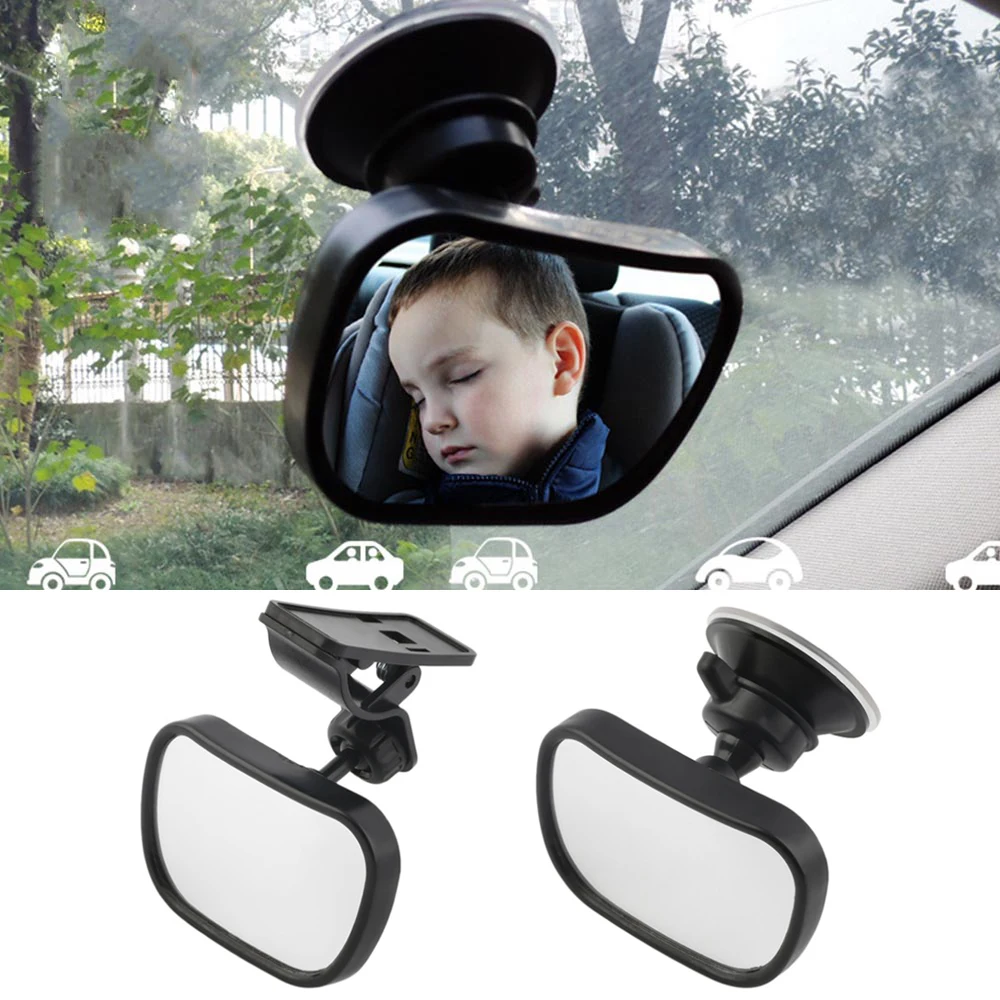 Reverse Baby Seat Facing Car Mirror Toddler Safety Monitor Parent Driving Aid 