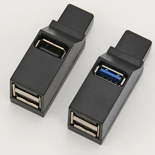 Универсальный мини-концентратор с 3 портами USB 2,0/3,0, высокоскоростной usb-адаптер для передачи данных
