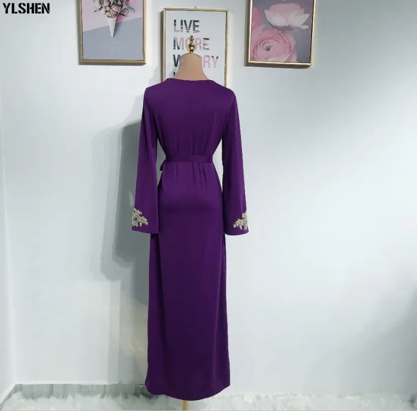 2020 Eid Mubarak Abaya Dubai Muslim Dress Women Embroidery Ramadan Robe Kaftan Islamic Clothing African Dresses Abayas for Women 48