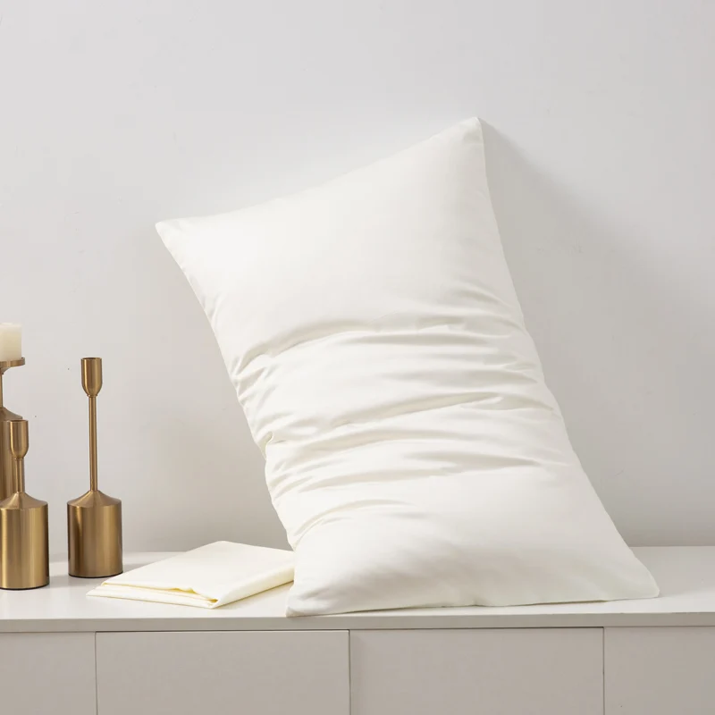 60S High Quality Egyptian Cotton Pillow Case Solid Color Home Hotel Bedding Pillow Cover Brief Style Pillowcase 2