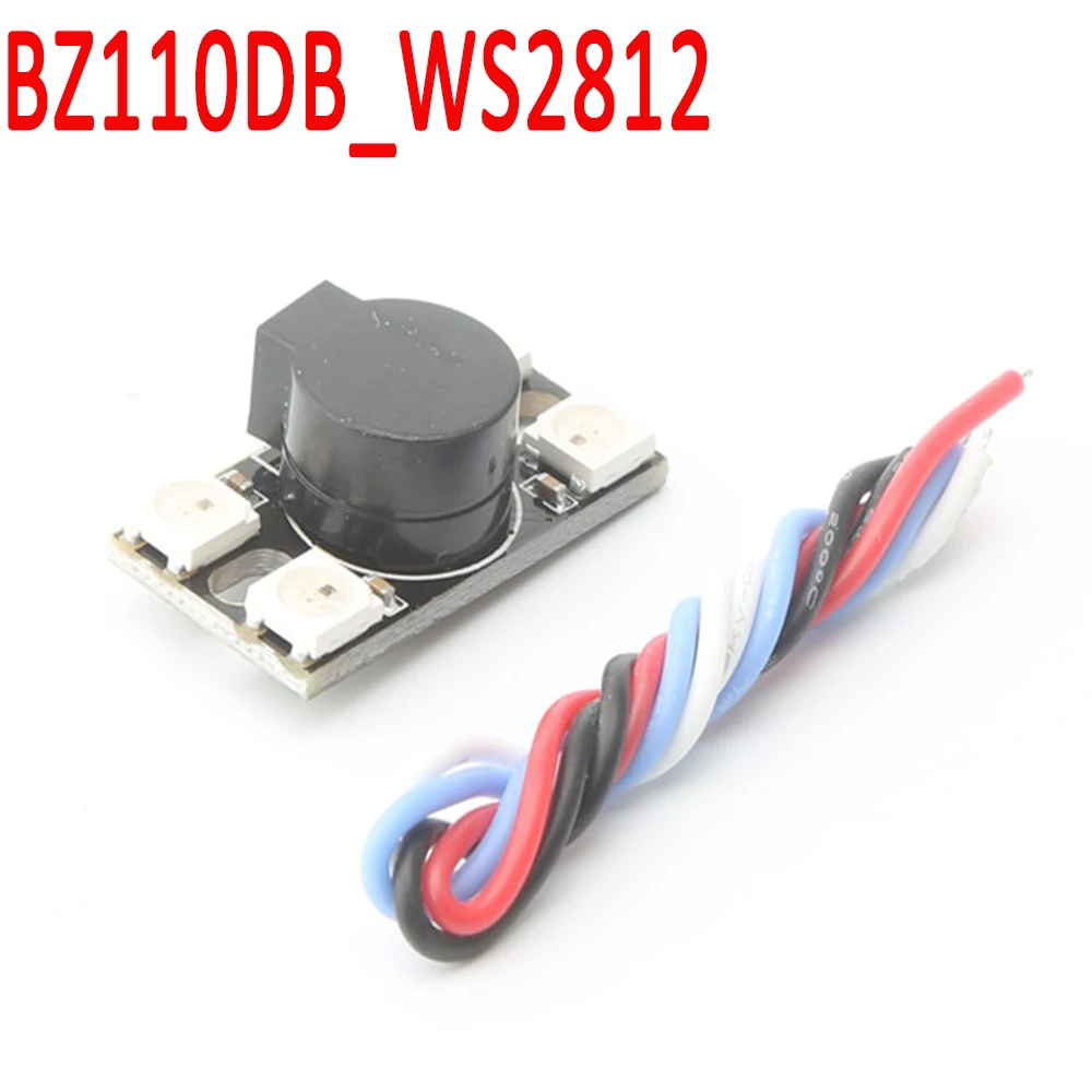 BZ110DB_WS2812 5 в 110DB супер громкий активный зуммер с WS2812 светодиодный свет для RC