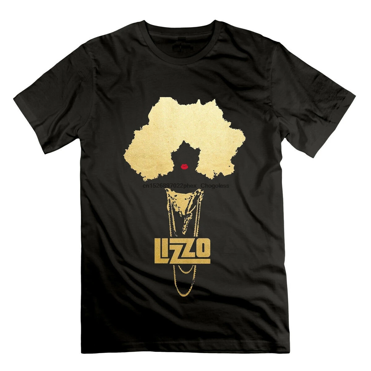 Lizzo Fashion Mens Contton Black t shirt TEE |