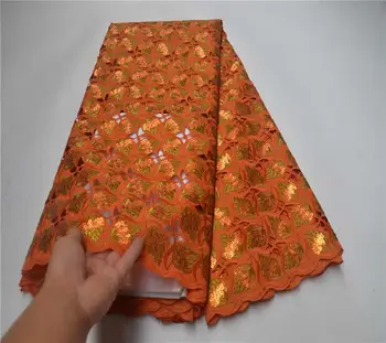 

Orange french net lace fabric african sequin lace fabric 2020 high quality lace tissu dentelle africain bridal fabric PSA944-1