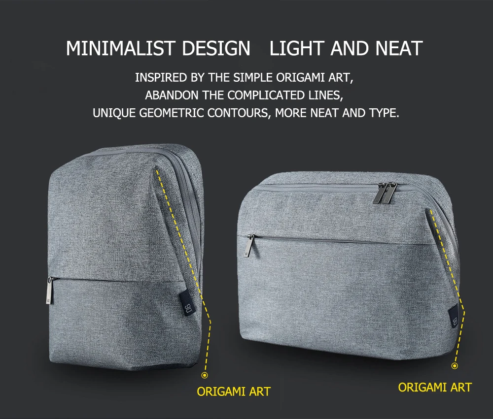 Xiaomi 90 Забавный город простая сумка-портфель большой емкости Повседневная Сумка водоотталкивающая Повседневная легкая школьная сумка