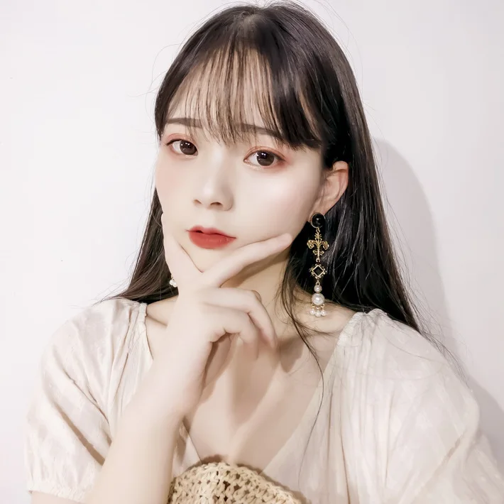 Винтаж DEL LUNA отель IU корейский dramas ТВ мода Личность Серьги Элегантный для женщин