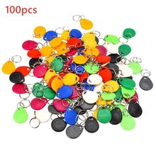 100 шт./лот перезаписываемые брелоки ID карты Rfid бирка брелок карта 125 кГц копировальные карты перезаписываемые T5577 EM4305 Rfid копировальная карта